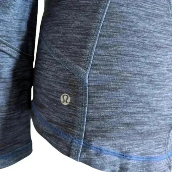 Lululemon Forme  Jacket Reversible Slub Denim Limitless Blue 11/2012 Women's 6 - Picture 8 of 14